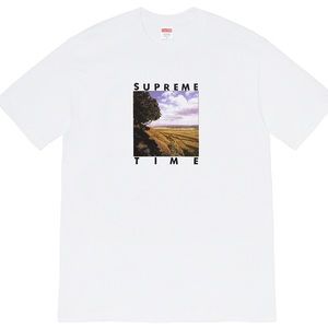 Supreme Time T-shirt - White - sz: Large (ss20)